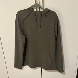 RHONE Tribeca Tech Textured Olive Hoodie Size L